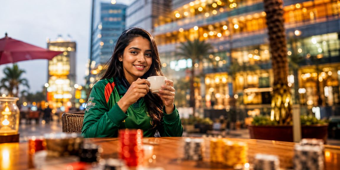 ঢাকায় বাংলাদেশ ক্রিকেট বেটিং উপভোগ করছেন একজন মডেল